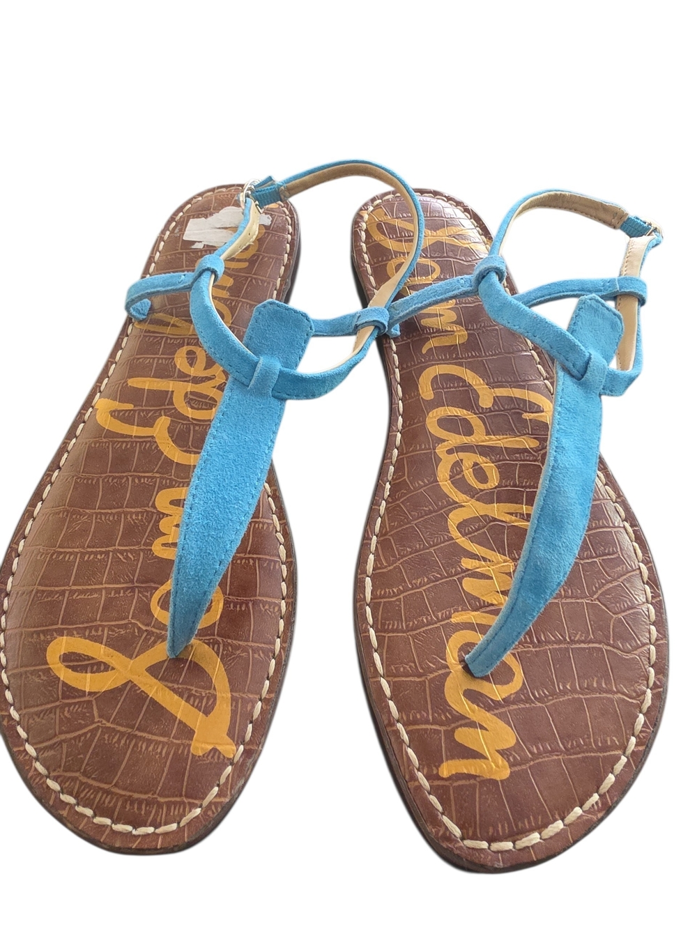 Sam Edelman Blue Suede Gigi Thong  Sandals